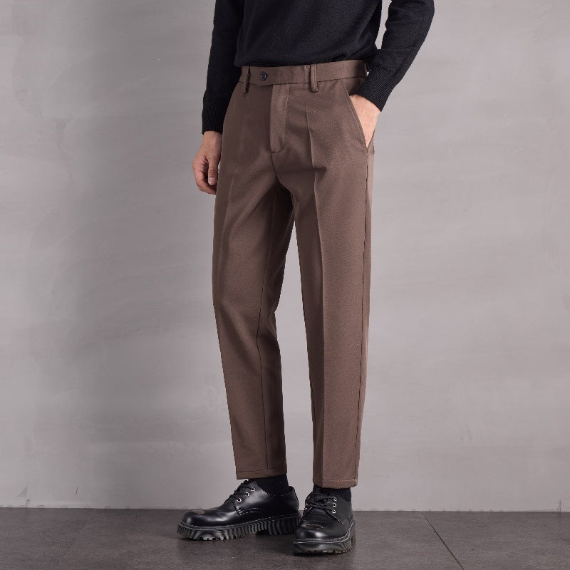 Fall Winter Men Straight Casual Pants UMAIR & HAYAT SELLER