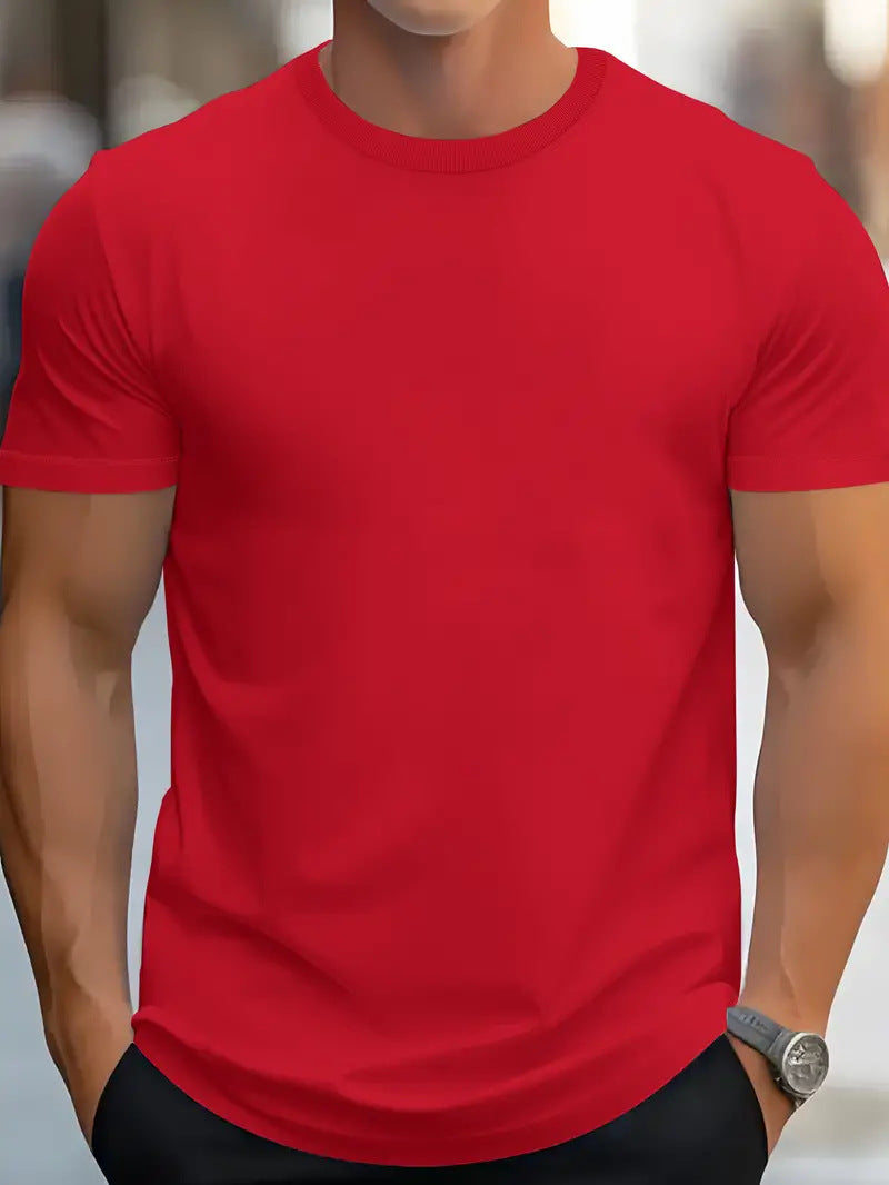 Men's Cotton Casual Short Sleeve 1