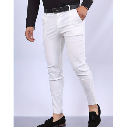 Men's Solid Color Faux Pocket Formal Casual Pants UMAIR & HAYAT SELLER