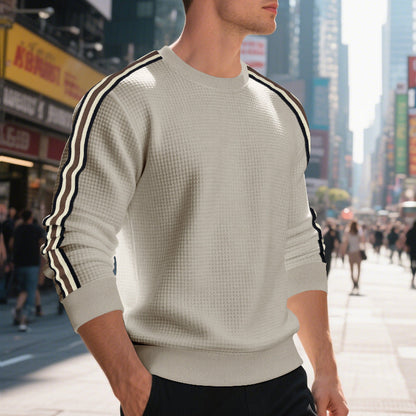 Casual Men's Loose Round Neck Sweater Thin 1