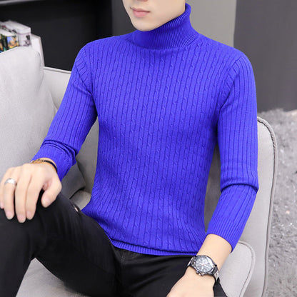 Slim-fit Sweater Men High Neck Bottoming T-shirt Sweater Men 1