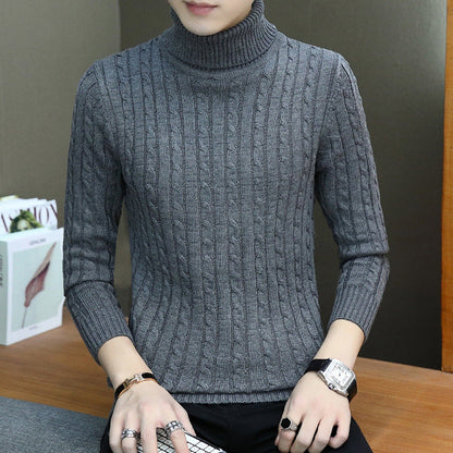 Slim-fit Sweater Men High Neck Bottoming T-shirt Sweater Men 1
