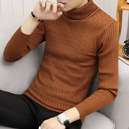 Slim-fit Sweater Men High Neck Bottoming T-shirt Sweater Men 1
