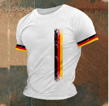 Printed Pattern Men's Short-sleeved T-shirt Casual Breathable Top UMAIR & HAYAT SELLER