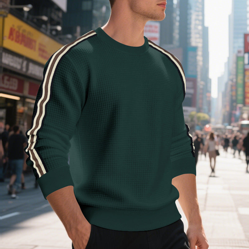 Casual Men's Loose Round Neck Sweater Thin 1