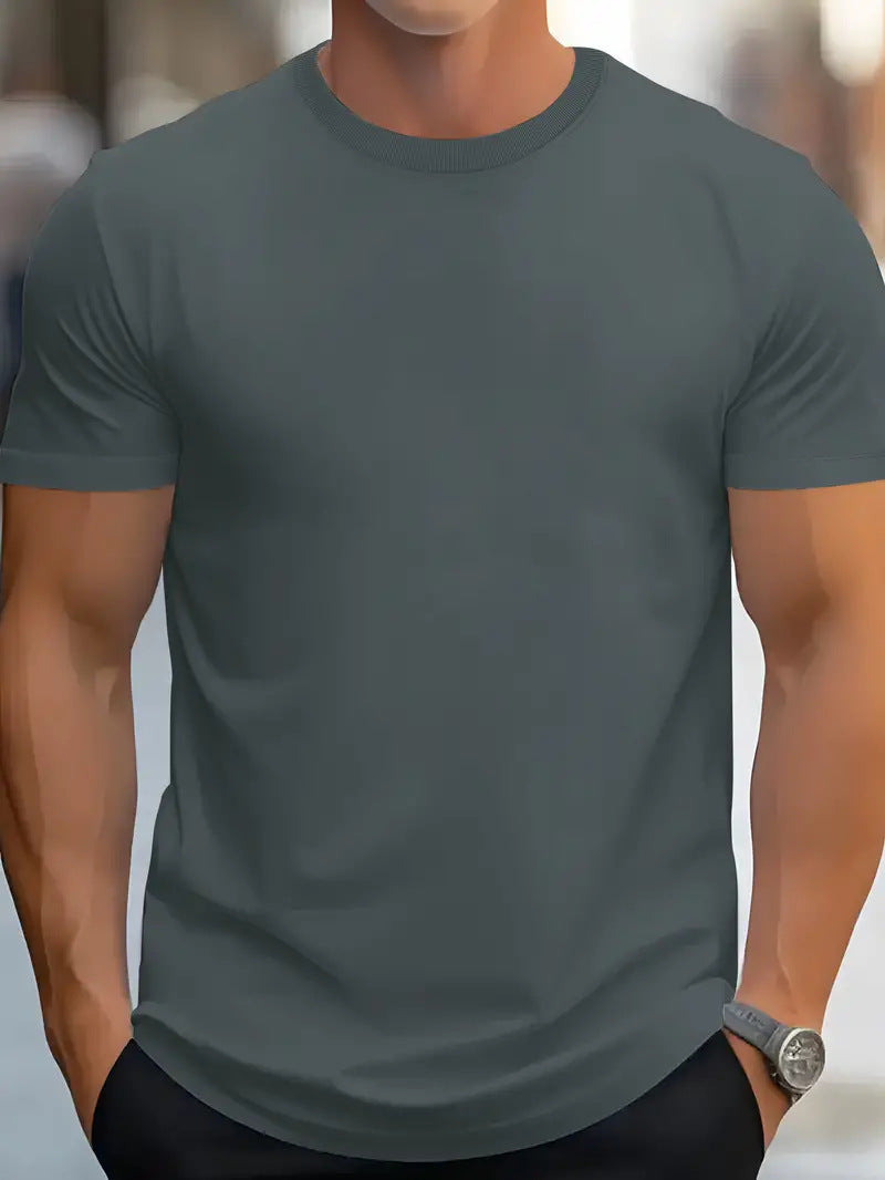 Men's Cotton Casual Short Sleeve 1