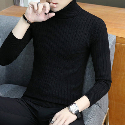 Slim-fit Sweater Men High Neck Bottoming T-shirt Sweater Men 1