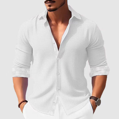Printed Men's Clothing Fashion Long Sleeve Shirt UMAIR & HAYAT SELLER