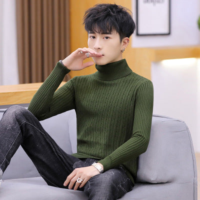Slim-fit Sweater Men High Neck Bottoming T-shirt Sweater Men 1