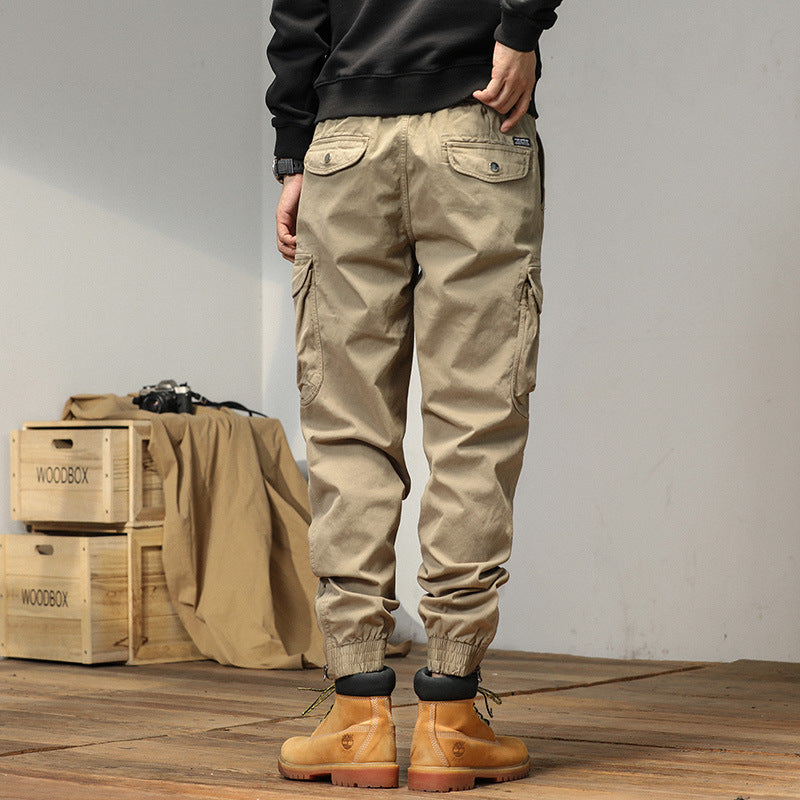 Overalls Men's Slim-fitting Ankle-tied Casual Pants Men's Pants Summer Trousers UMAIR & HAYAT SELLER