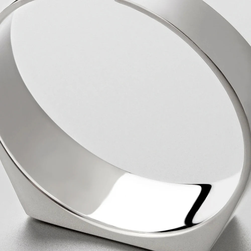 eManco Classic Men's Ring Simple Stainless Steel Gold UMAIR & HAYAT SELLER