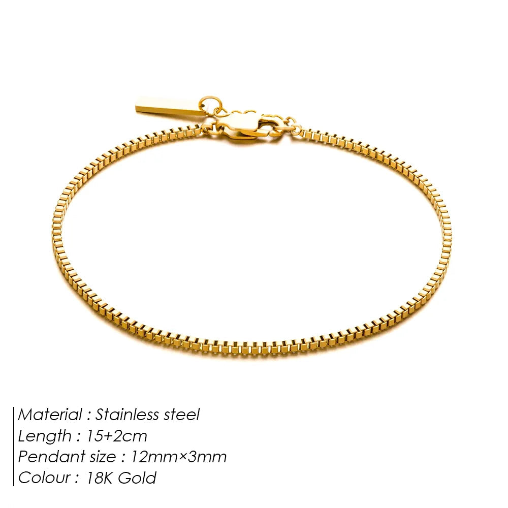 eManco Men's Personalized Creative Fashion Box Chain Bracelet  European UMAIR & HAYAT SELLER