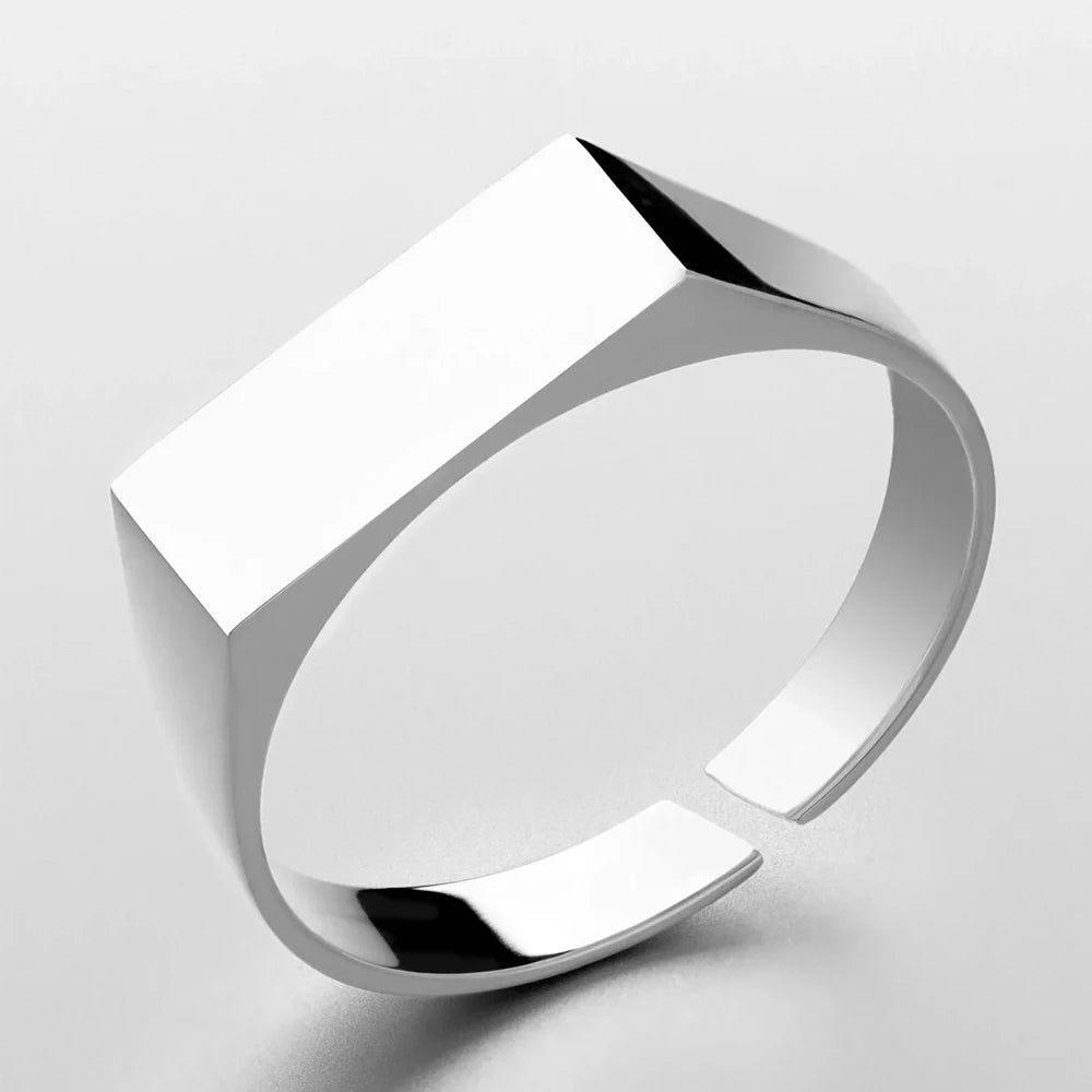 eManco Classic Men's Ring Simple Stainless Steel Gold UMAIR & HAYAT SELLER