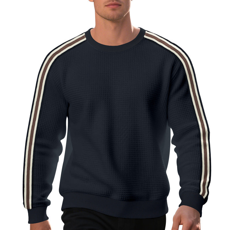 Casual Men's Loose Round Neck Sweater Thin 1