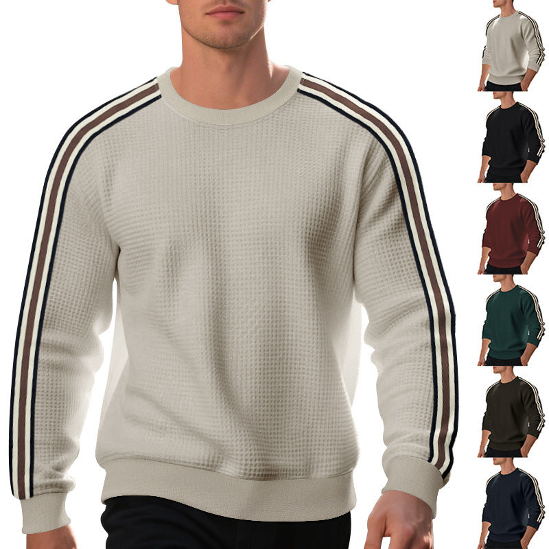 Casual Men's Loose Round Neck Sweater Thin 1