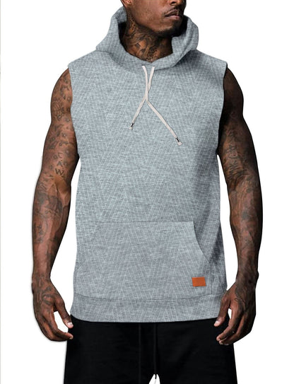 Sleeveless Vest Top Men's Waistcoat Hooded 1