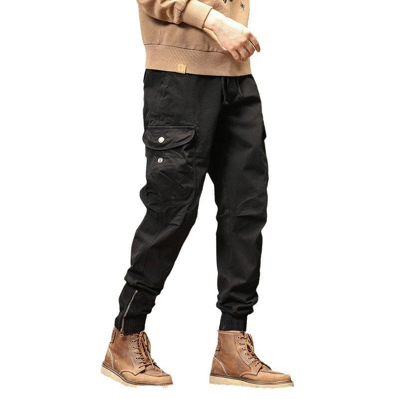 Overalls Men's Slim-fitting Ankle-tied Casual Pants Men's Pants Summer Trousers UMAIR & HAYAT SELLER