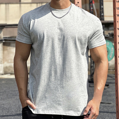 Muscle Sports Loose Cotton Fitness Short Sleeve Men UMAIR & HAYAT SELLER