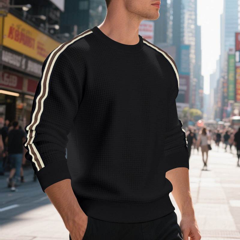Casual Men's Loose Round Neck Sweater Thin 1