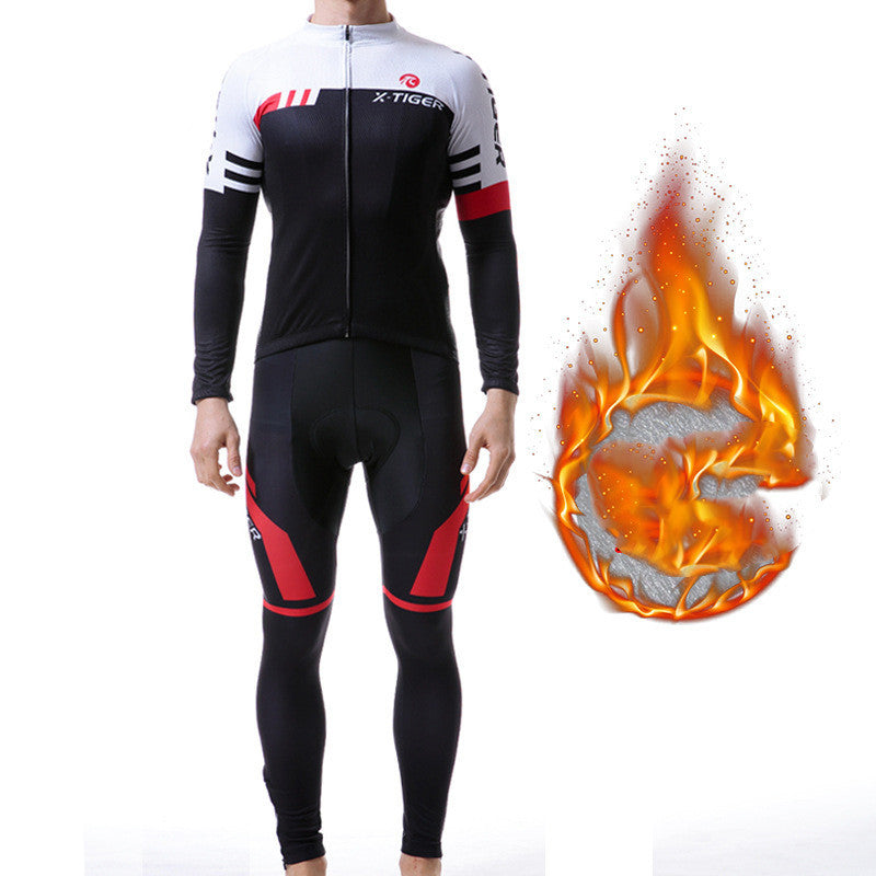 Strap Cycling Jersey Keeps Warm In Winter 1